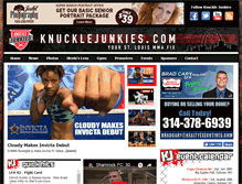 Tablet Screenshot of knucklejunkies.com
